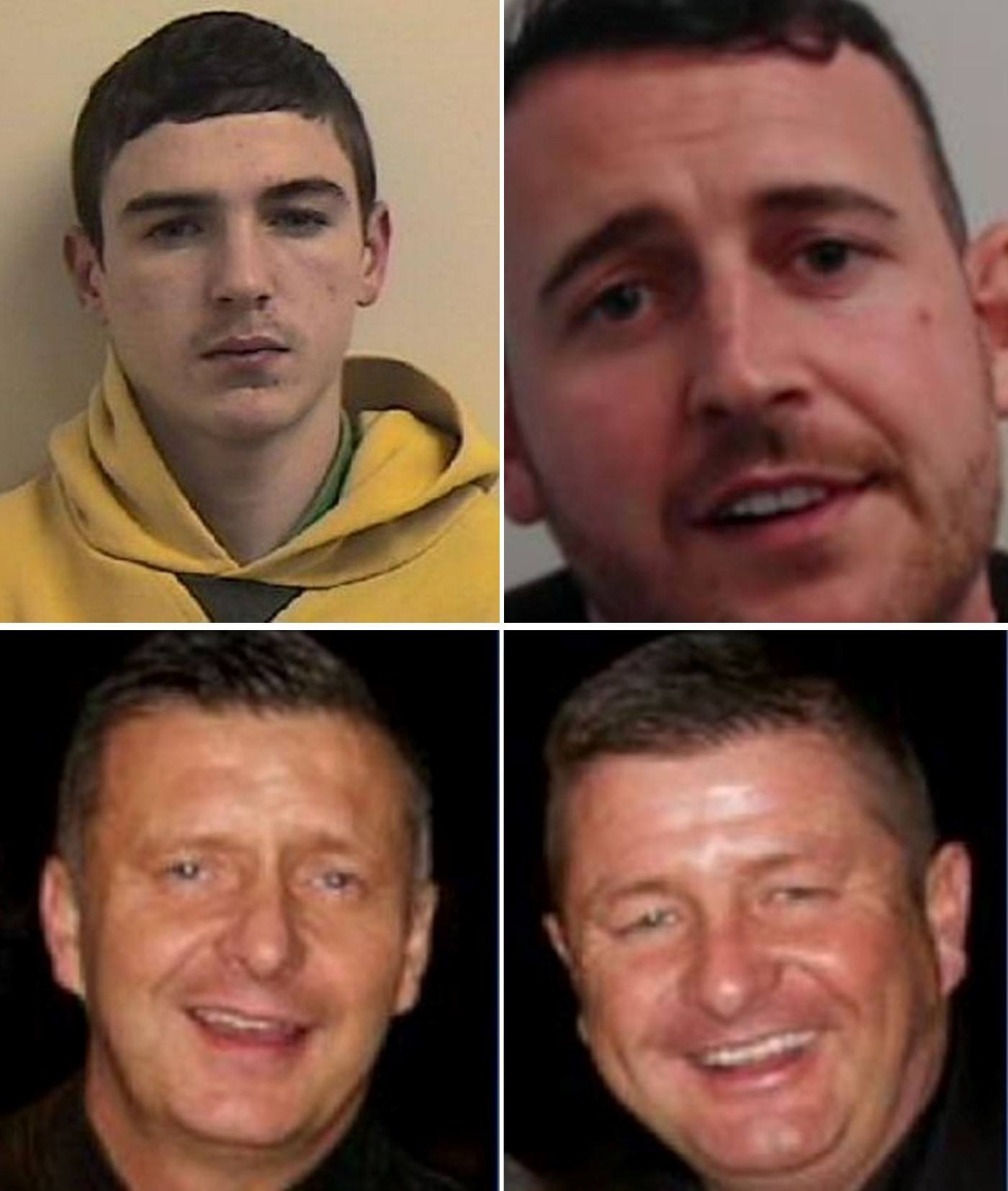 (Clockwise from top right) Jordan Owens, Christopher Hughes, Barry Gillespie and James Gillespie. 