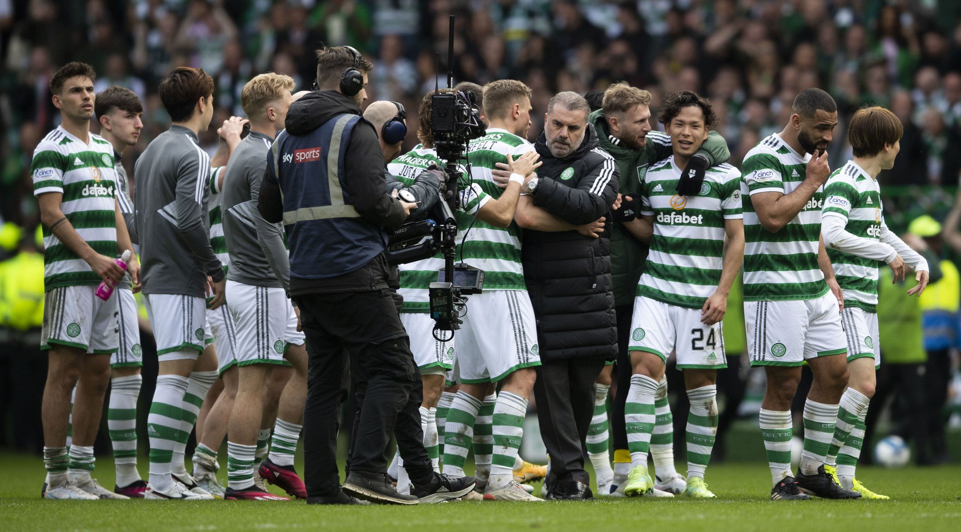 Celtic opened up a 12-point gap with victory over Rangers in April. (Photo by Craig Foy / SNS Group)