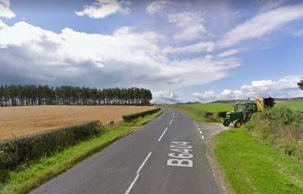Woman dies in hospital following single-car crash in Borders on B6404 between Kelso and St Boswells