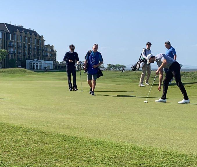 Harry Styles spotted golfing at St Andrews Old Course before Edinburgh(02)