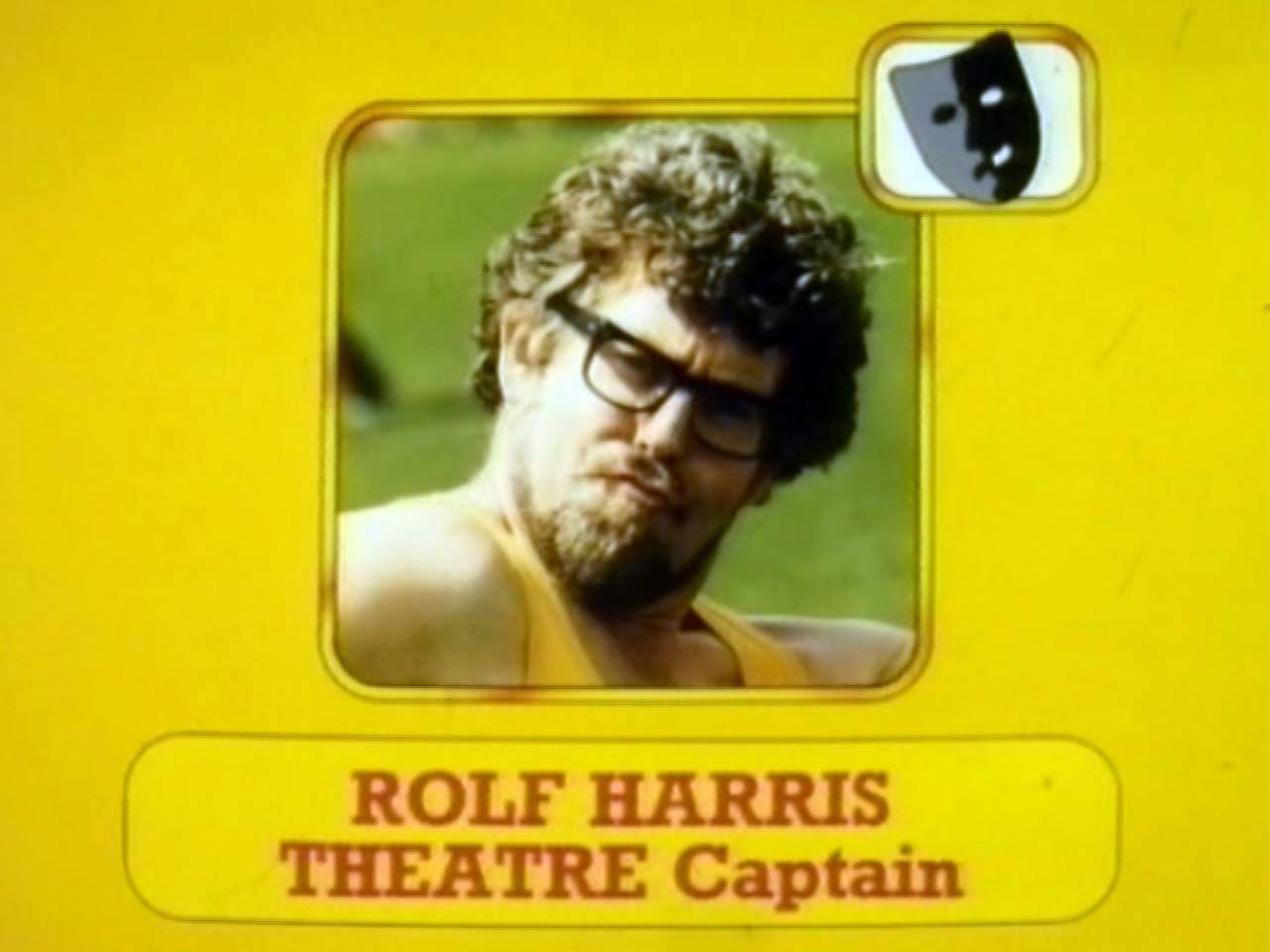 Harris in footage of the ITV programme Star Games, filmed in 1978 in Cambridge.