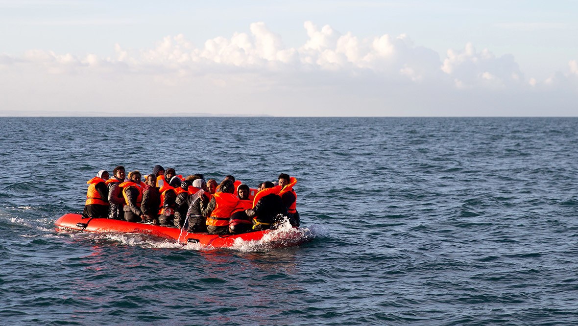 First migrants crossing the English Channel in 2024 arrive