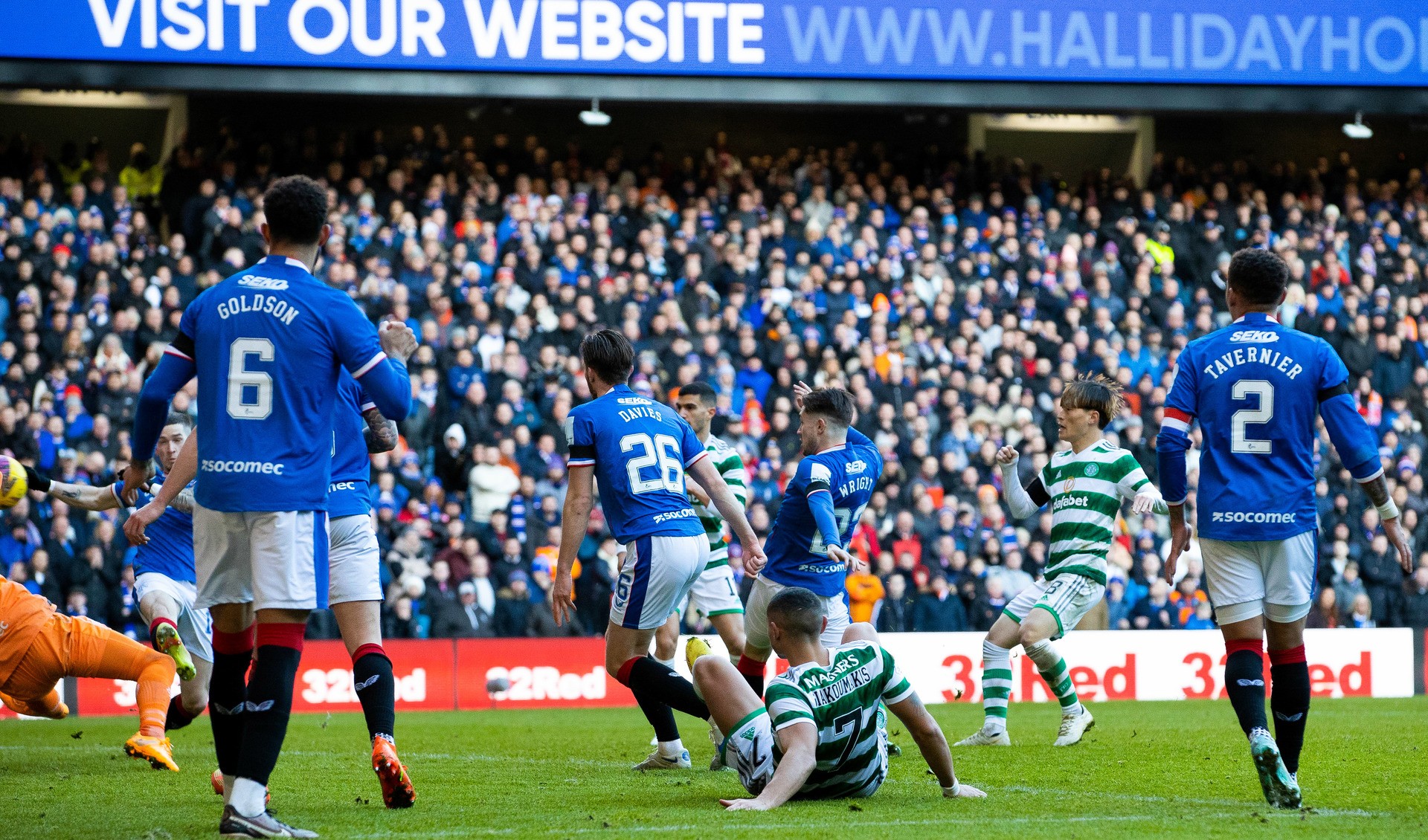 Kyogo Furuhashi stunned Rangers with a late equaliser in the New Year derby at Ibrox.  (Photo by Alan Harvey / SNS Group)
