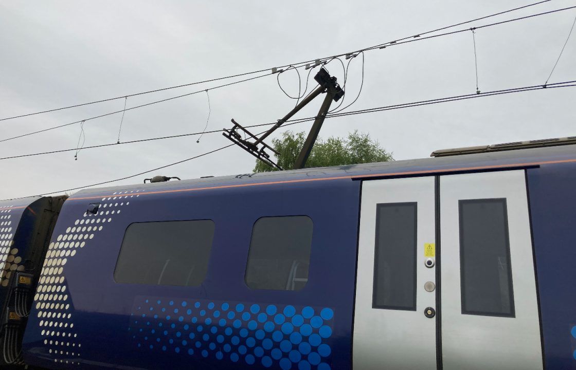 ScotRail services between Glasgow and Lanark disrupted after train becomes tangled in power cables