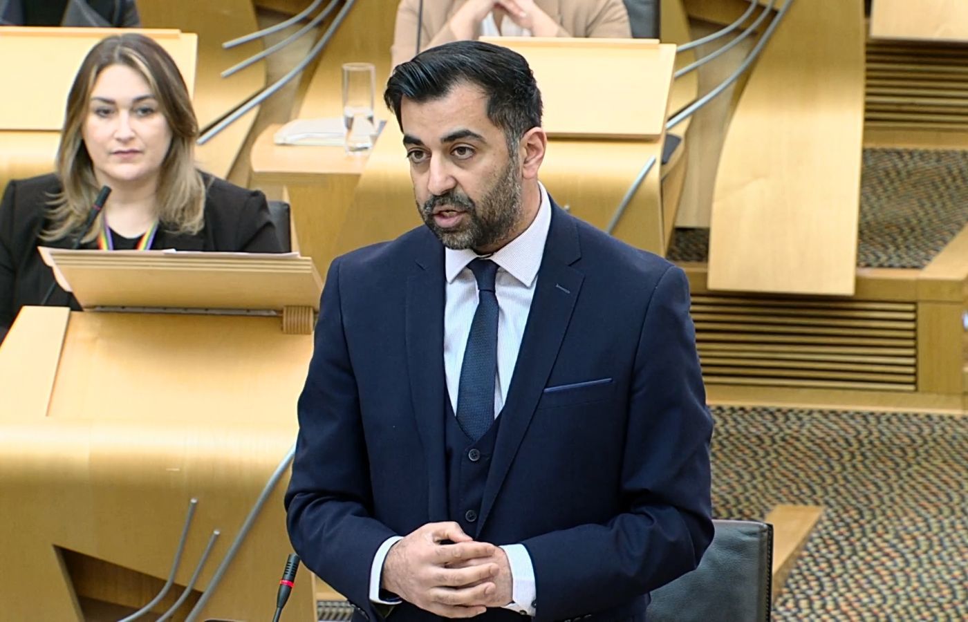 Humza Yousaf received criticism from all three opposition party leaders on the Scottish Government's record in education.