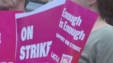 Staff at Dundee University on strike over pay dispute