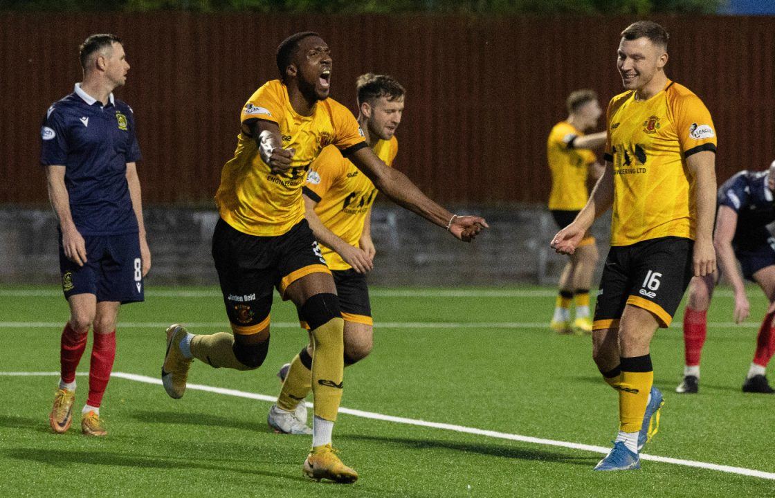 Annan thump 10-man Dumbarton to all but secure play-off final place
