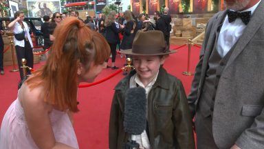 Glasgow girl ‘luckiest in the world’ to be at Indiana Jones premiere at London’s Cineworld Leicester Square