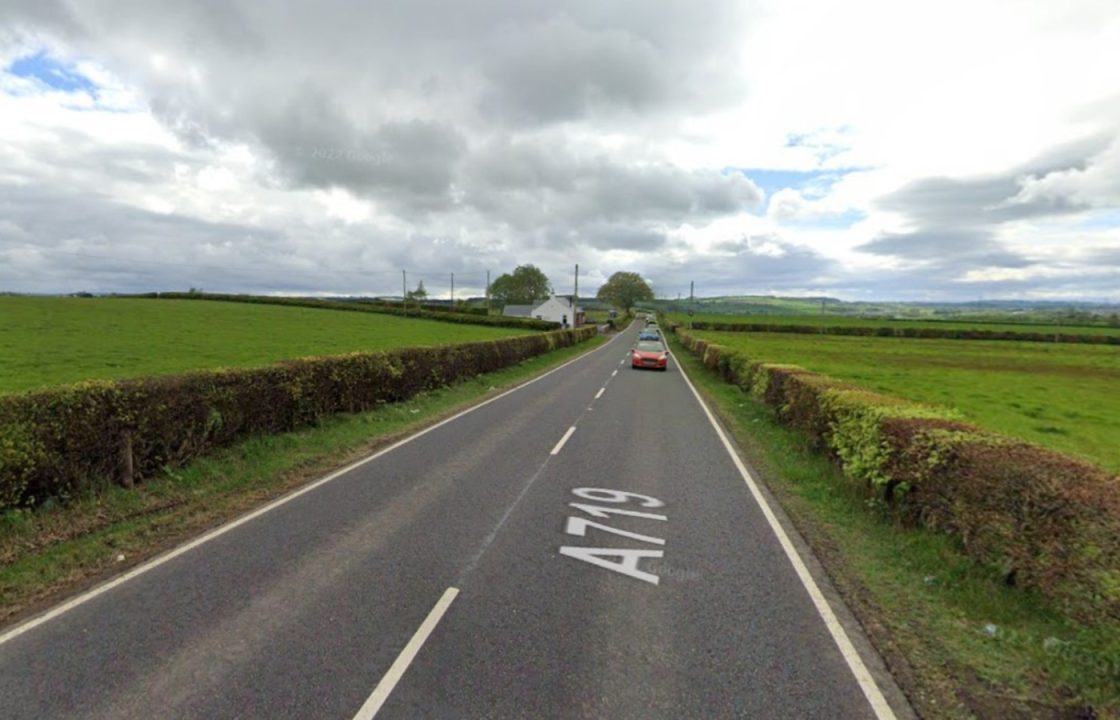 Motorcyclist dies and two others injured in three-way crash on A719 in Ayrshire