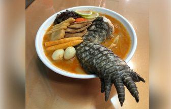 Taiwan restaurant launches ‘Godzilla’ ramen containing crocodile leg