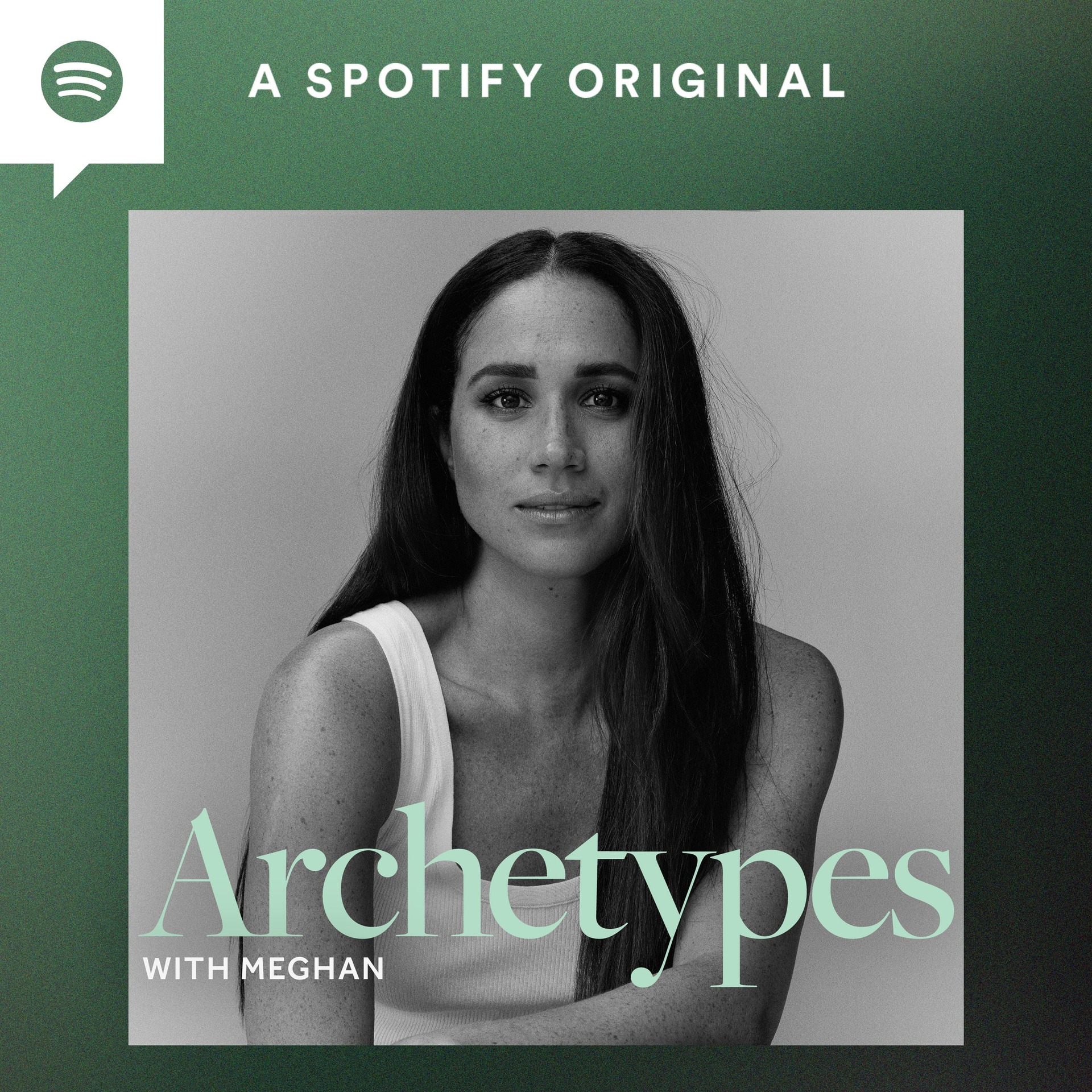 The podcast cover of Archetypes showing the Duchess of Sussex.