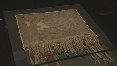 Declaration of Arbroath on display for first time in 18 years