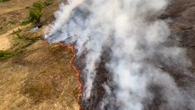 Fire Brigades Union: Governments must ‘heed stark climate crisis warning’ following Scottish wildfire
