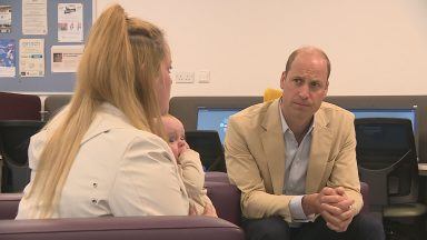 Prince William visits Aberdeen as part of homeless charity drive