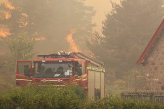Firefighters battle ‘miles-long’ Scottish Highlands wildfire in Daviot, near Inverness for third day