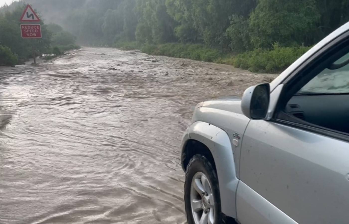 ScotRail trains suspended and major roads closed as heavy rain