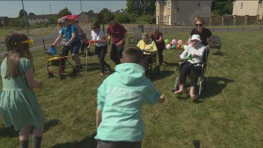 Pupils and care home residents join forces for sports day