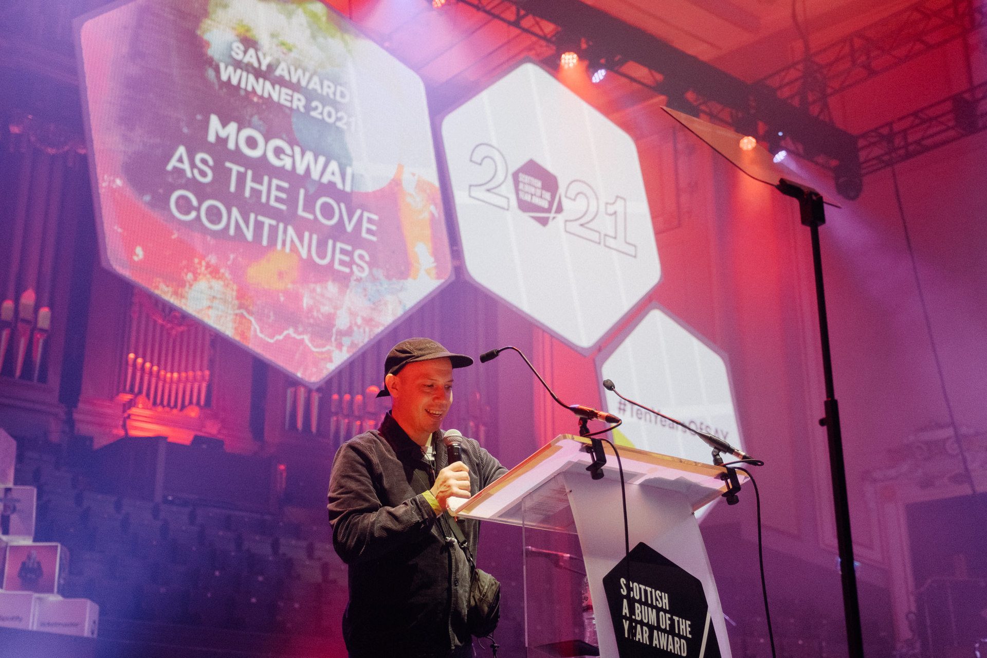 Mogwai winning Scottish Album of the Year in 2021