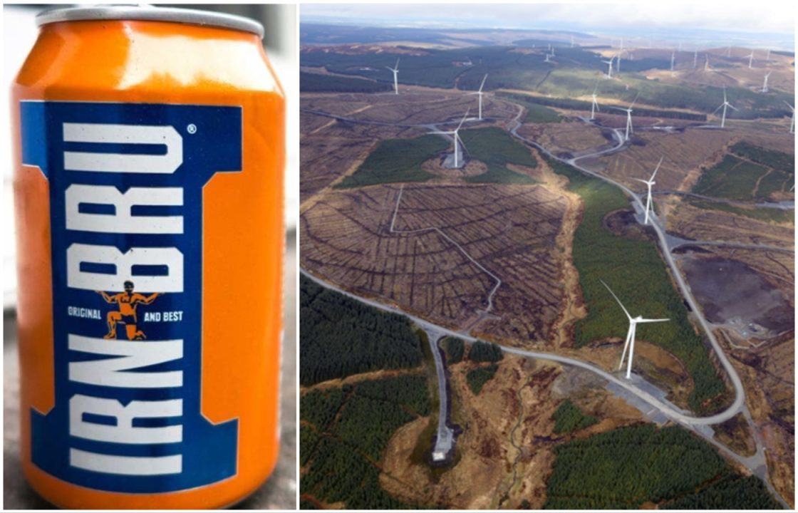 Wind farm helping power production of Irn-Bru opens in South Kyle