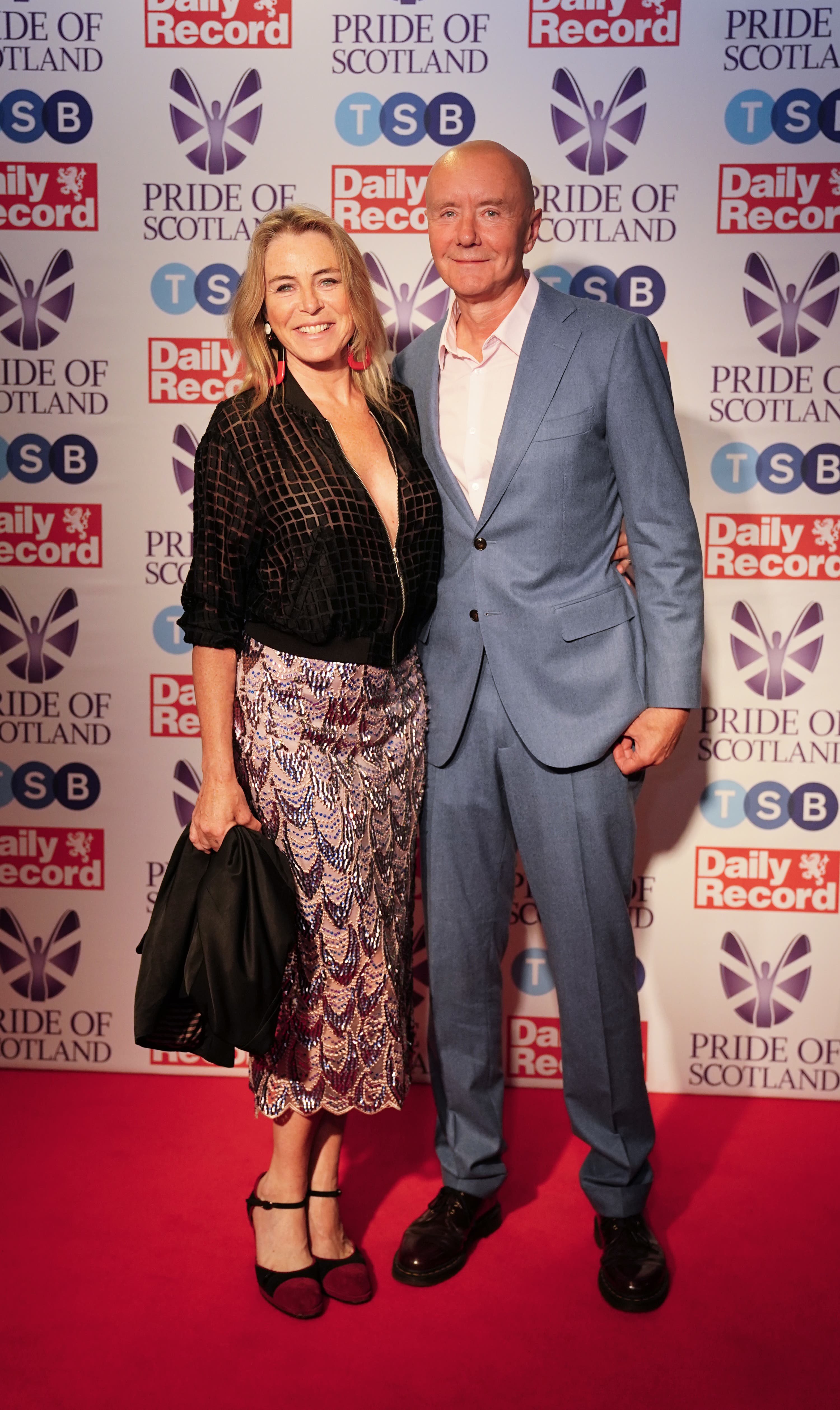 Irvine Welsh arrives for the Pride of Scotland Awards at the Assembly Rooms in Edinburgh. 