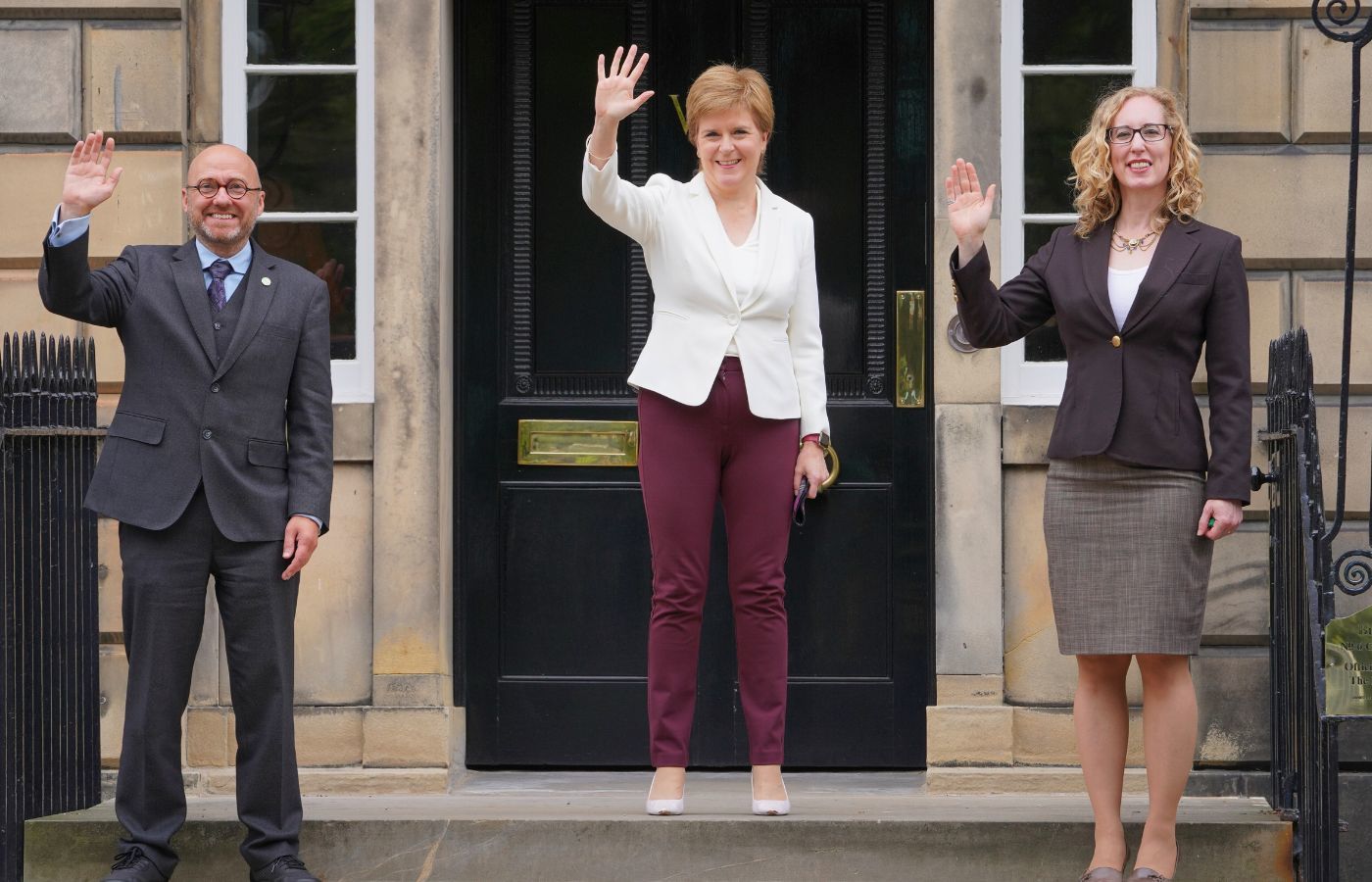 Patrick Harvie and Lorna Slater first singed the Bute House Agreement with Nicola Sturgeon in 2021.