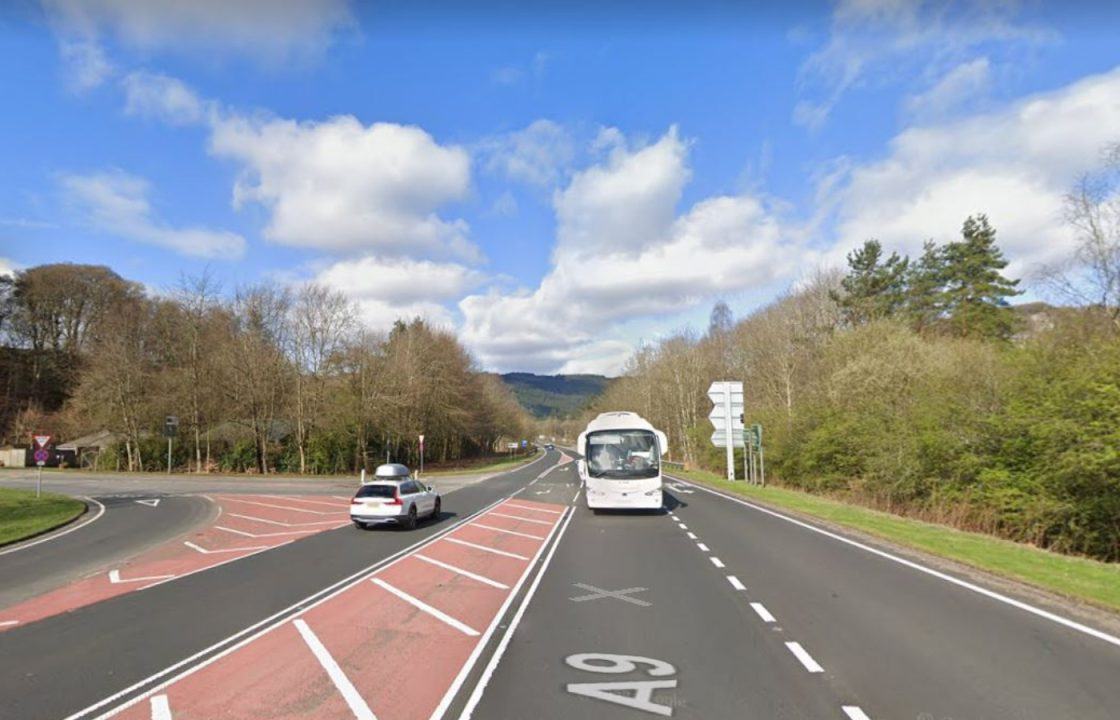 Serious crash near Dunkeld on A9 leaves motorcyclist and passenger in hospital