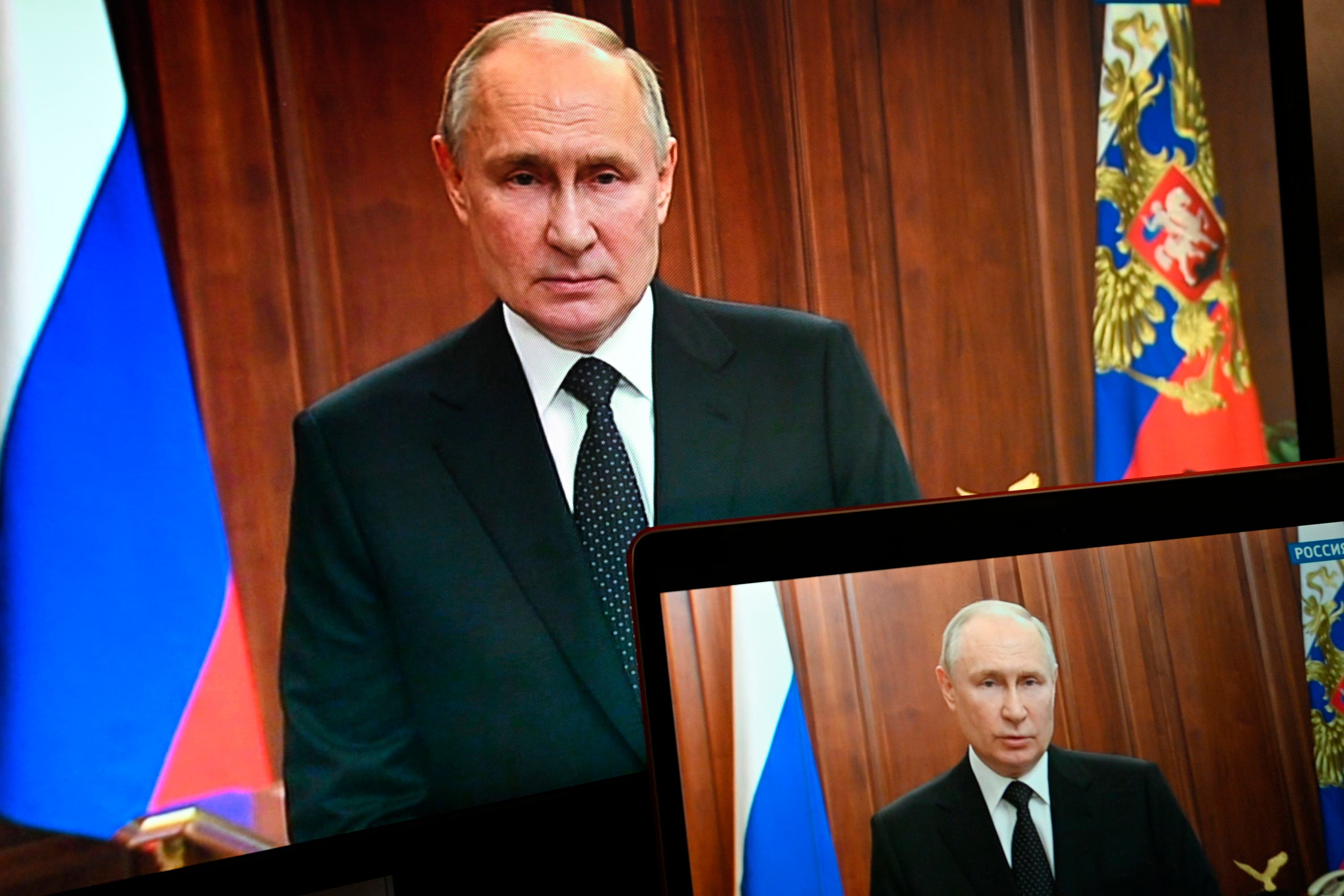 Mr Putin addressed the nation on Saturday before the rebellion was called off.