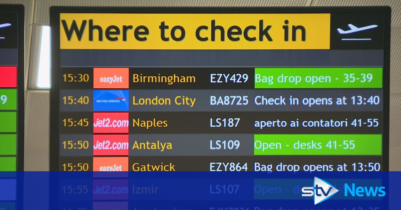 Thousands jet off from Glasgow airport as summer holidays begin STV News