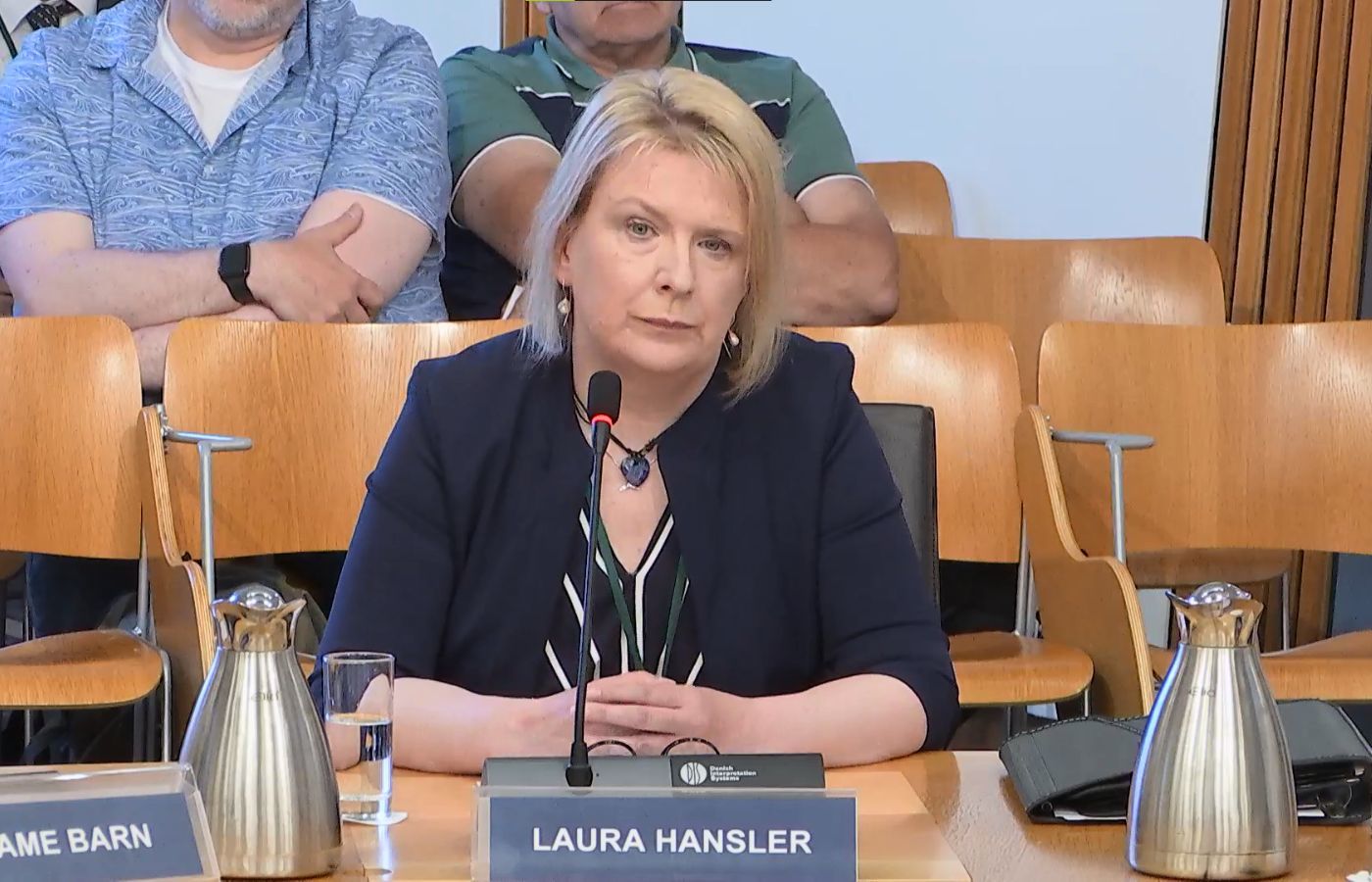 Laura Hansler addressed ministers over A9 in June