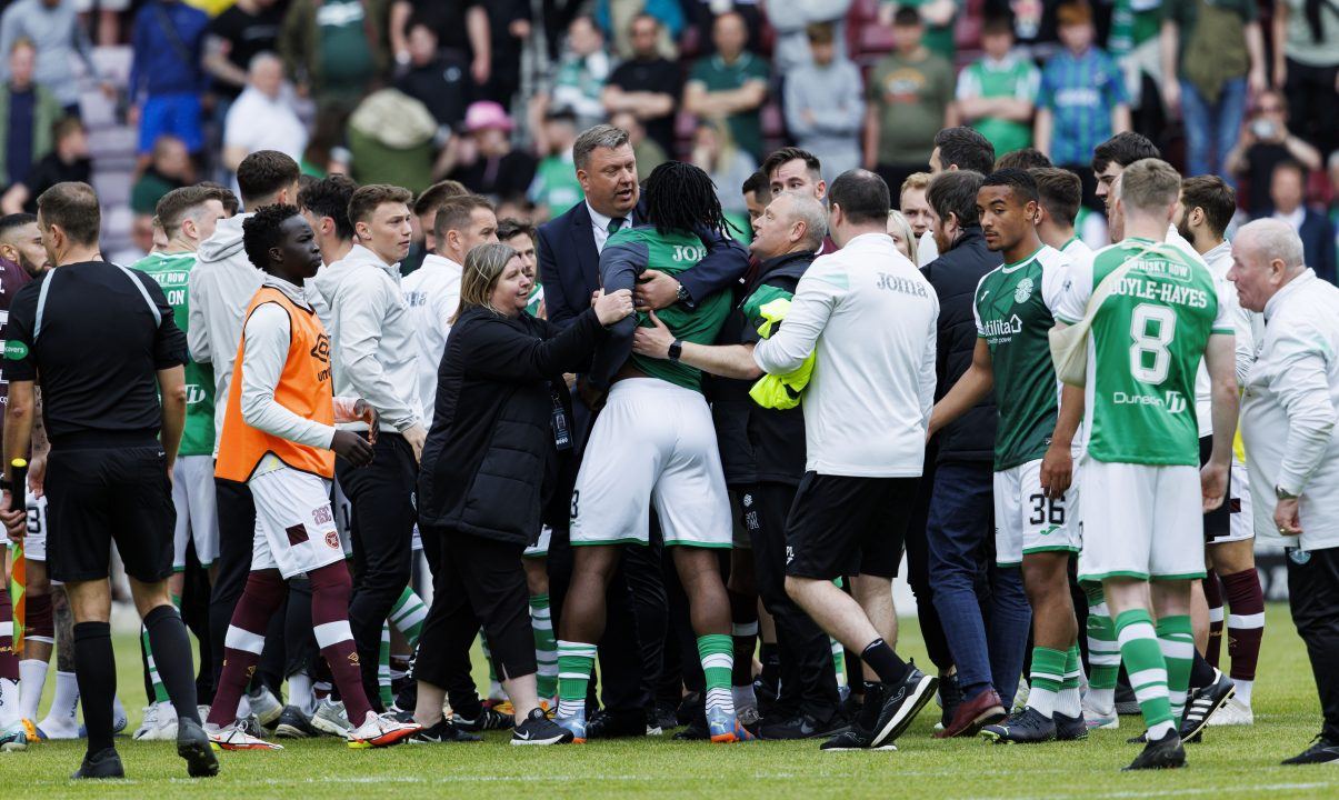 Hearts and Hibs slapped with SFA charges over Edinburgh derby post-match brawl