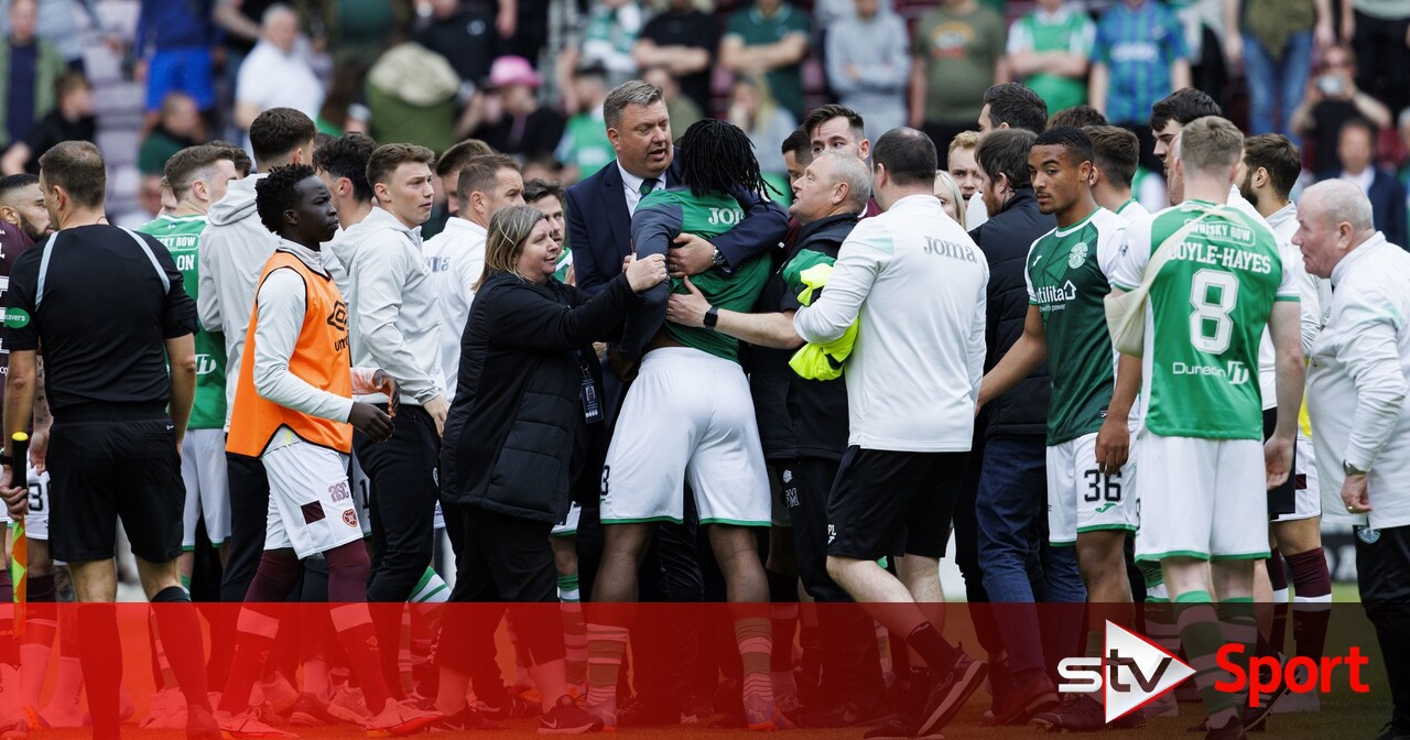 Hearts and Hibs charged over Edinburgh derby post-match melee