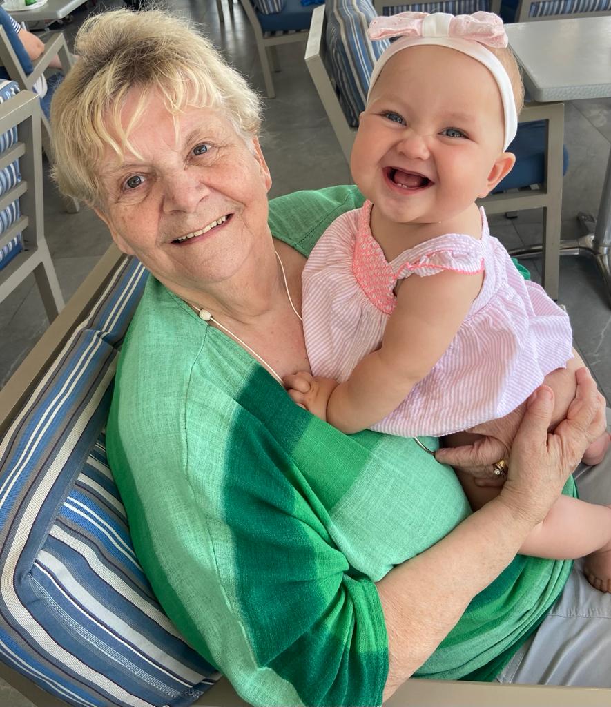 Daisy Grace with her gran Christine