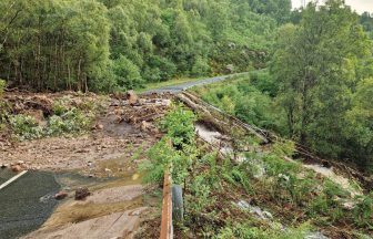 Drivers facing 100 mile diversions on A86 and West Highland Line railways closed after landslides