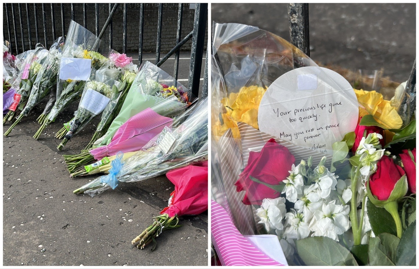 Floral tributes have been paid outside St Kentigern's Academy.