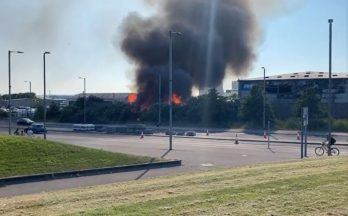 Fire crews continue to tackle blaze near Commonwealth Games Emirates arena on Nuneaton Street