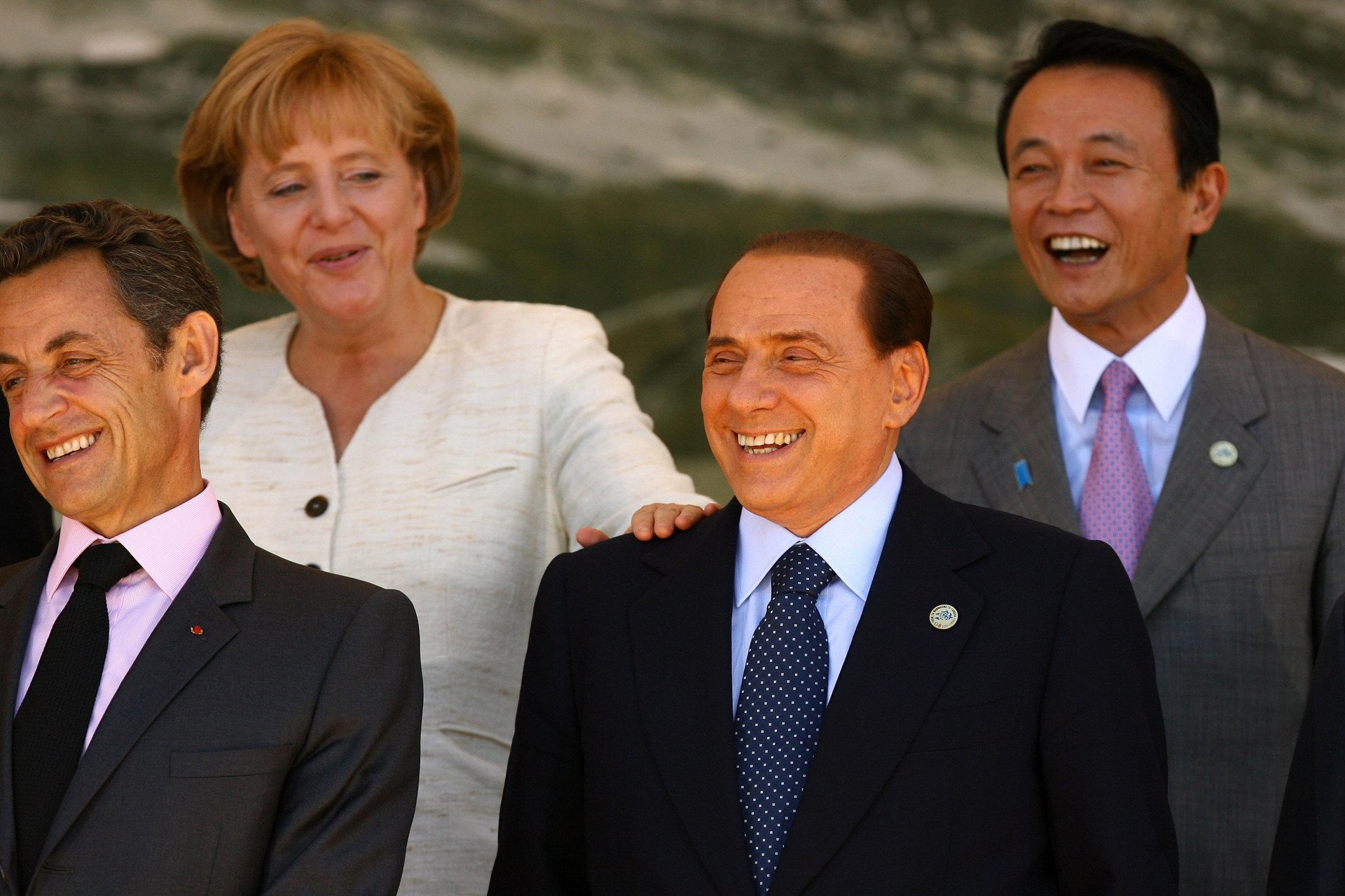Silvio Berlusconi with fellow G8 leaders in 2009.