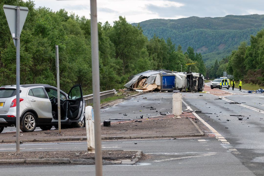 Man charged after crash involving Vauxhall and articulated lorry near Aviemore