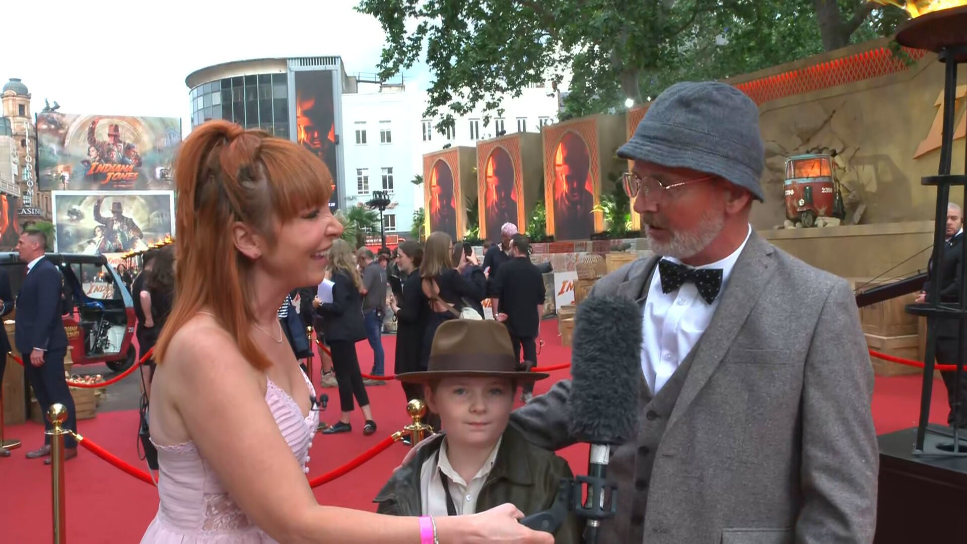 Isla with her dad Alastair Neil were invited to the London premiere of the new Indiana Jones film.