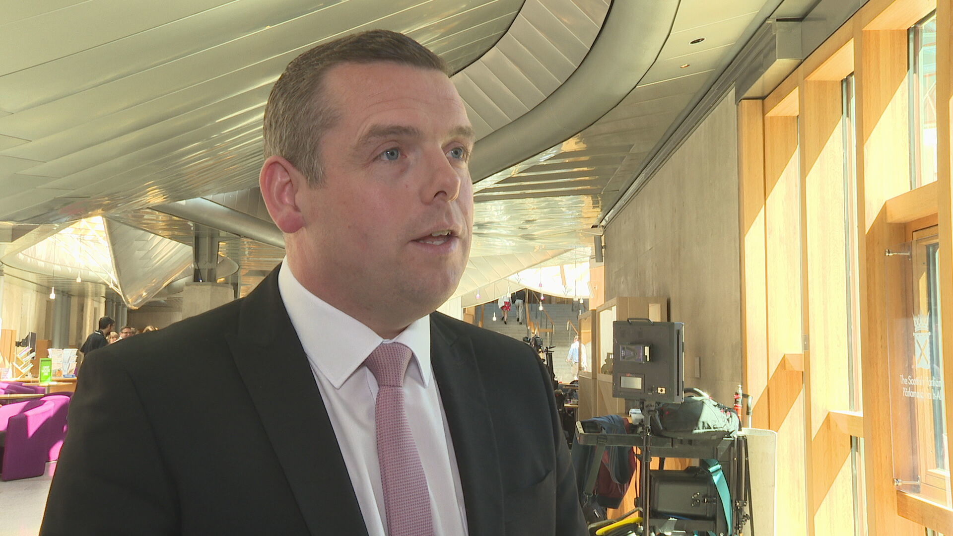 Douglas Ross's party has faced low polling numbers amid a surge in Labour support.