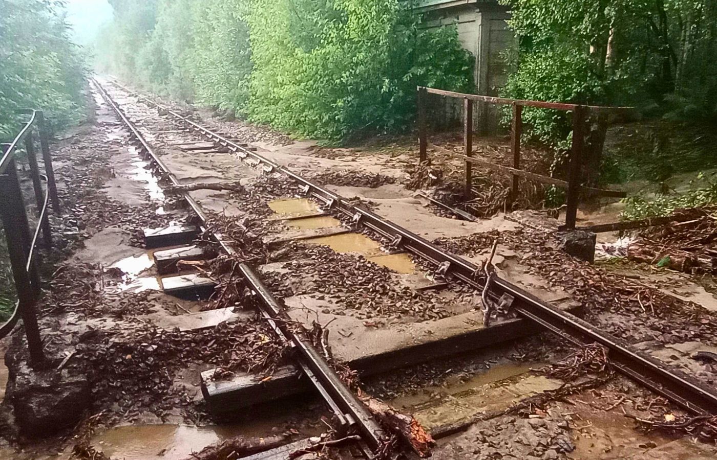 Network Rail identified three sites of damage which engineers are now working around the clock to fix.