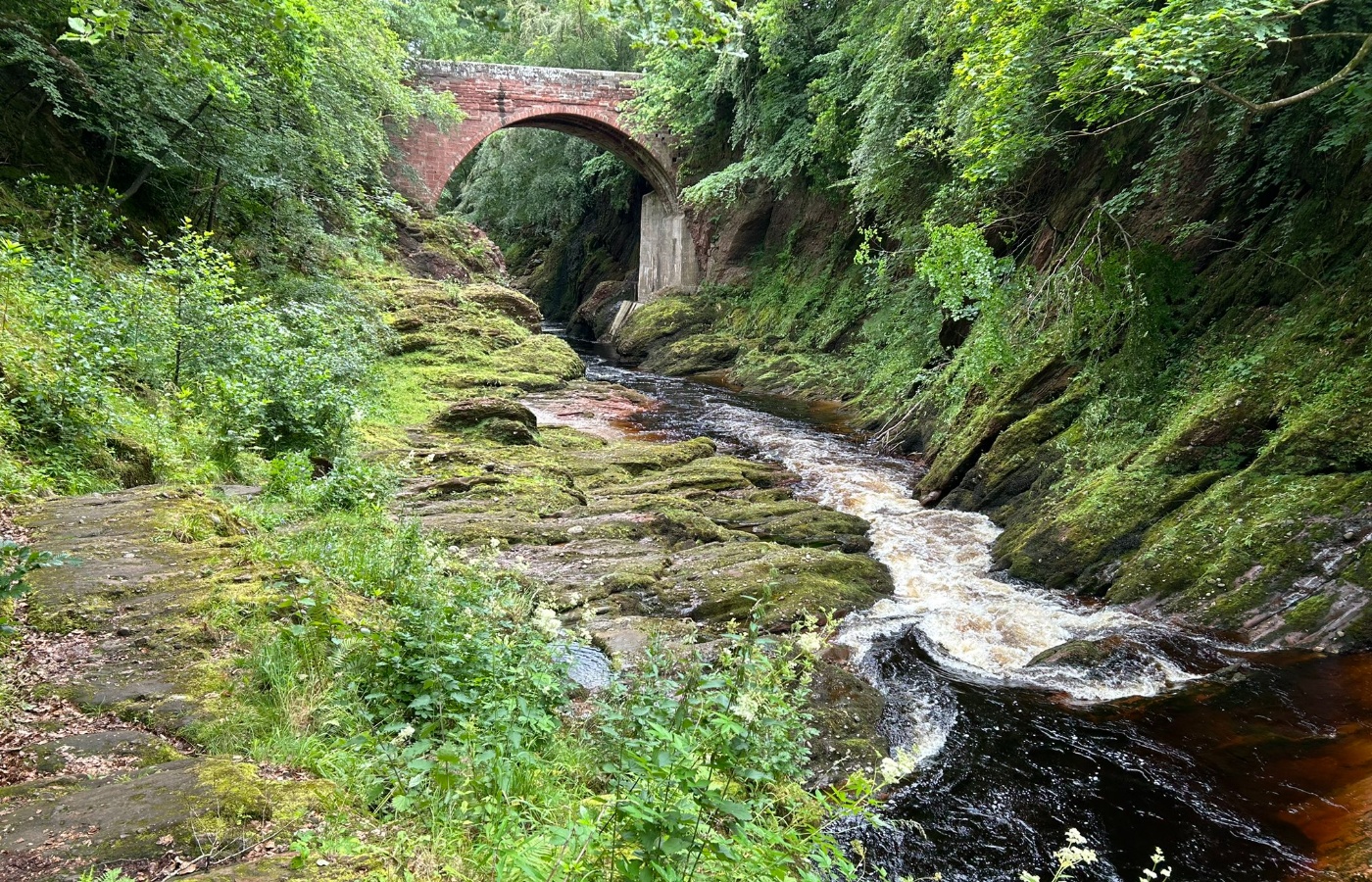 The boy was swept into the River Esk.