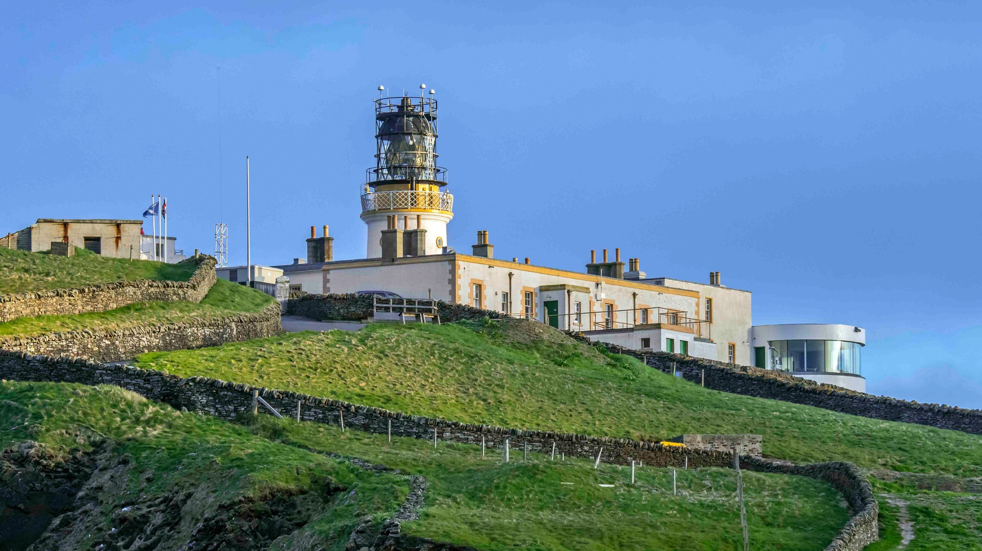 Sumburgh Head Lighthouse on Shetland