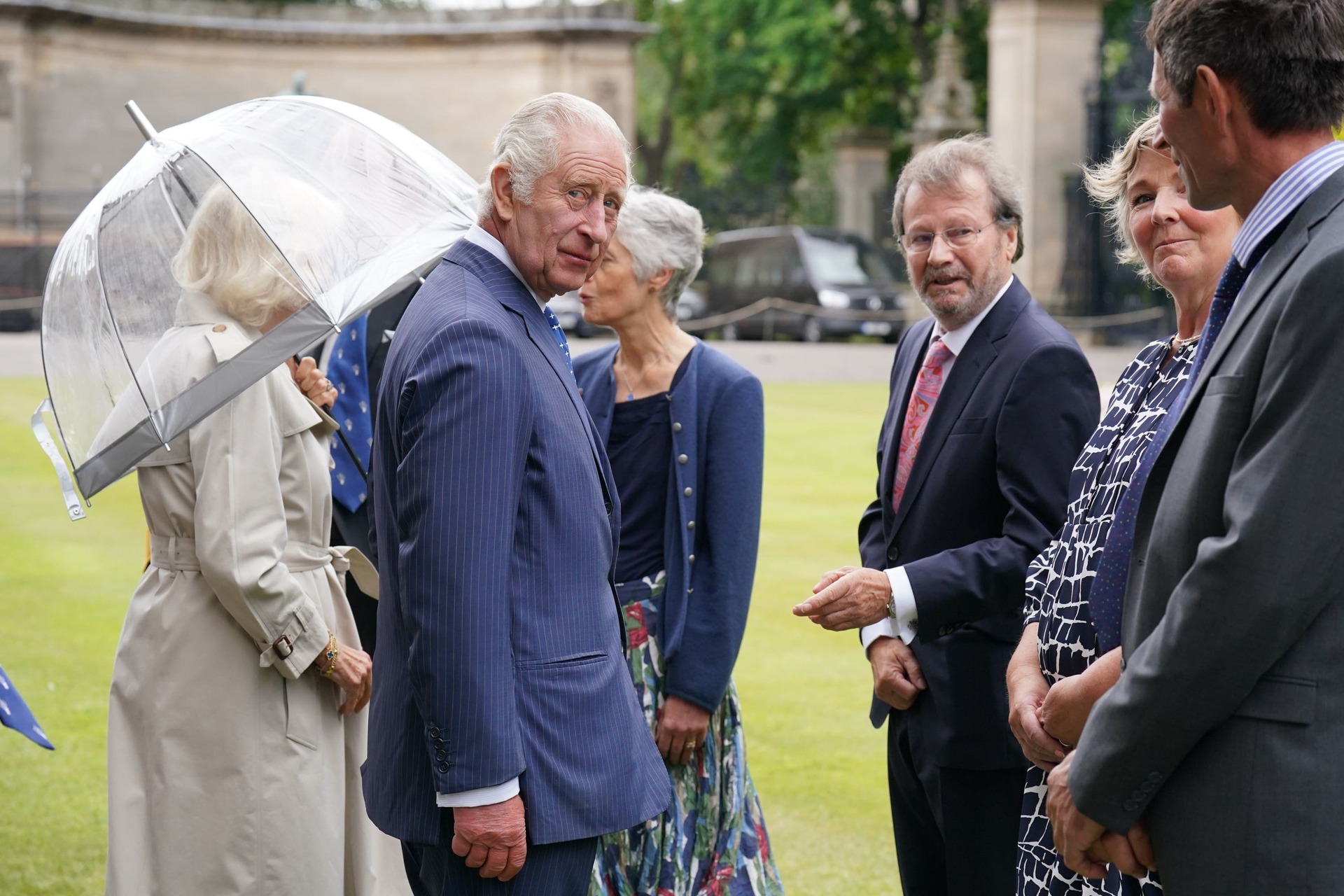 The King met members of the High Constables of Holyroodhouse.