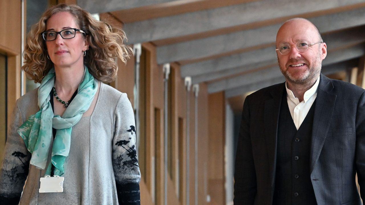 Lorna Slater and Patrick Harvie to continue as Scottish Greens co-leaders unchallenged