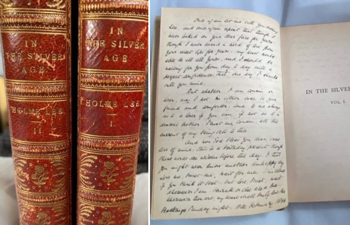 Mystery love letter found in 159-year-old book by Edinburgh charity shop manager