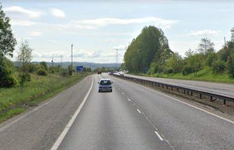 Three people hurt following two-car crash on M74 motorway near Allanton