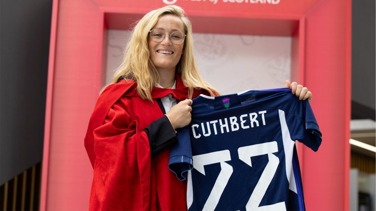 Scotland star Erin Cuthbert receives Honorary Doctorate from University of the West of Scotland