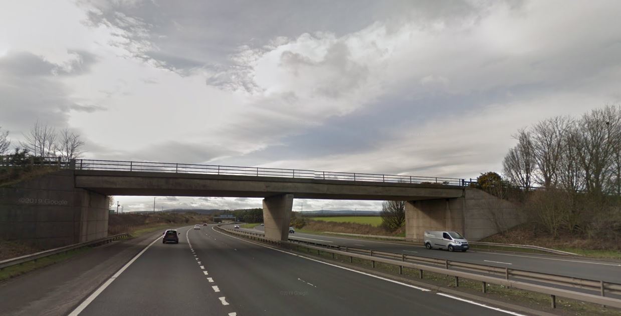 Two men in critical condition after major crash on M9 near Falkirk