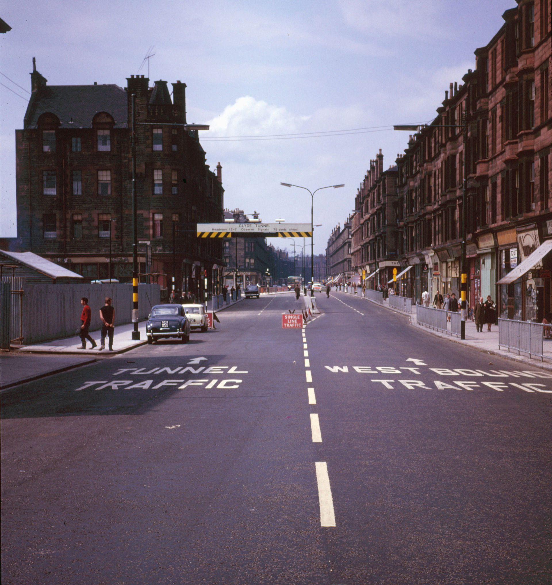 Clyde Tunnel - Dumbarton Road (July 1963)