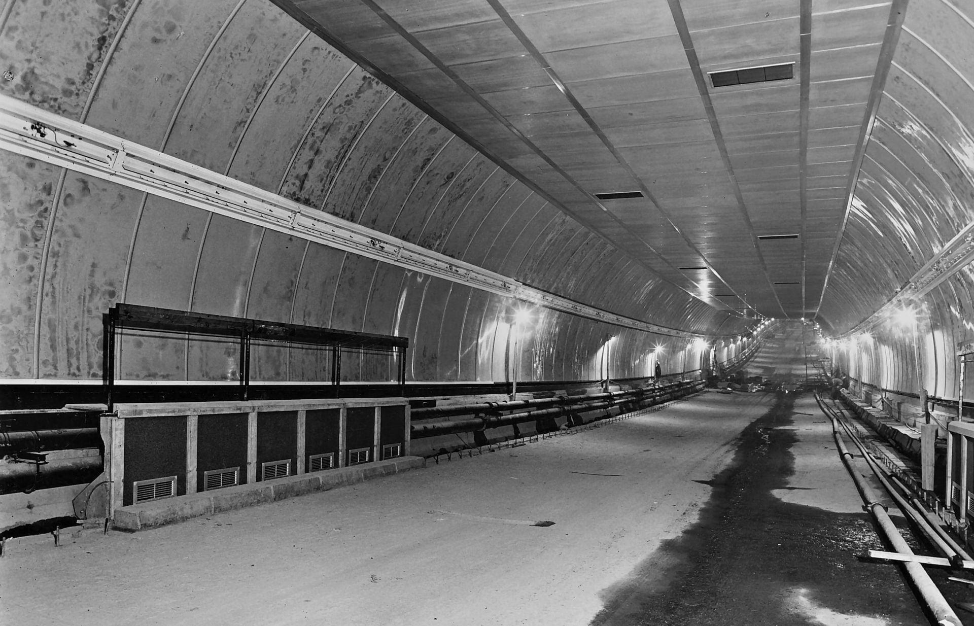 Clyde Tunnel - North Tunnel Nearing Completion (November 1962)
